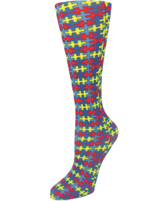 8-15 mmHg  Compression Socks-Autism Awareness - Jilly's Socks 'n Such