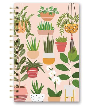 Hard cover Spiral Journal- Cactus and Succulents - Jilly's Socks 'n Such