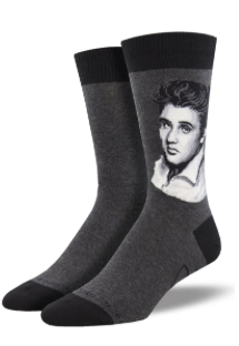 Men's Elvis Portrait Socks - Jilly's Socks 'n Such