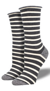 Women's bamboo sailor stripe socks - Jilly's Socks 'n Such