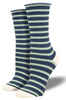 Women's bamboo sailor stripe socks