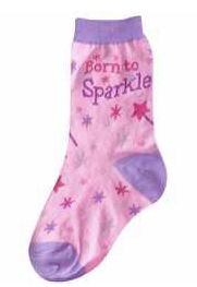 Kid's Born to Sparkle Socks - Jilly's Socks 'n Such
