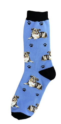 Happy Tails Australian Shepherd Socks