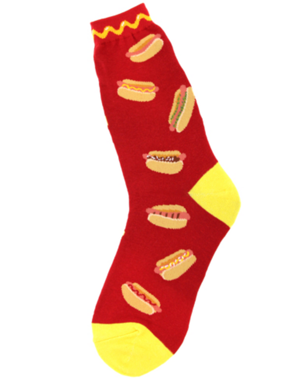 Women’s Hot Dogs Socks - Jilly's Socks 'n Such