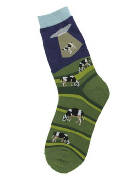 Mens Alien & Cow Socks