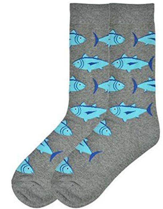 Men’s-Deep Sea Fish Socks - Jilly's Socks 'n Such