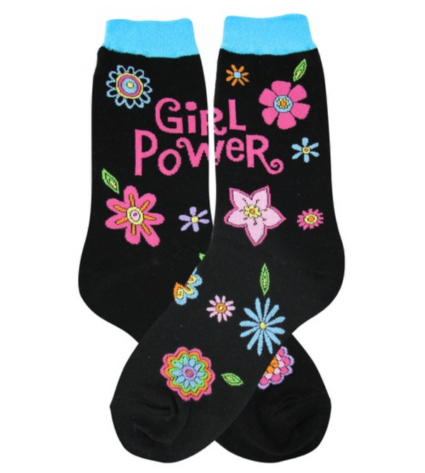 Women’s Girl Power Socks - Jilly's Socks 'n Such