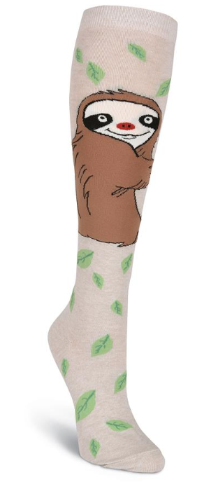 Women’s Sloth Knee Highs Socks - Jilly's Socks 'n Such