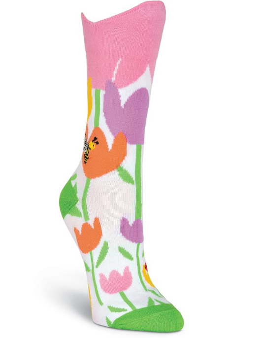Women’s 3D Tulips Socks - Jilly's Socks 'n Such
