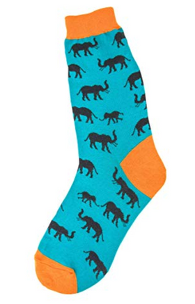 Women’s Blue Elephants Socks - Sale
