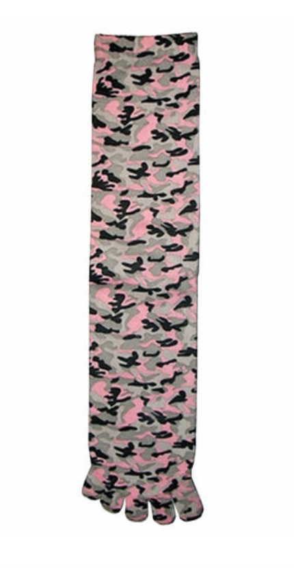 Toe Socks Pink Camouflage - Jilly's Socks 'n Such