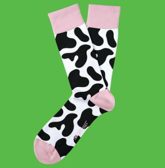 Women's Cow Print Socks - Jilly's Socks 'n Such