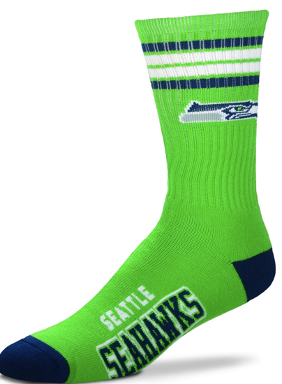 Seattle Seahawks Socks - large - Jilly's Socks 'n Such