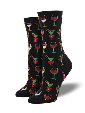 Women's Christmas Cocktail Socks
