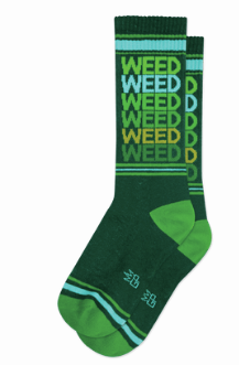 WEED gym crew socks