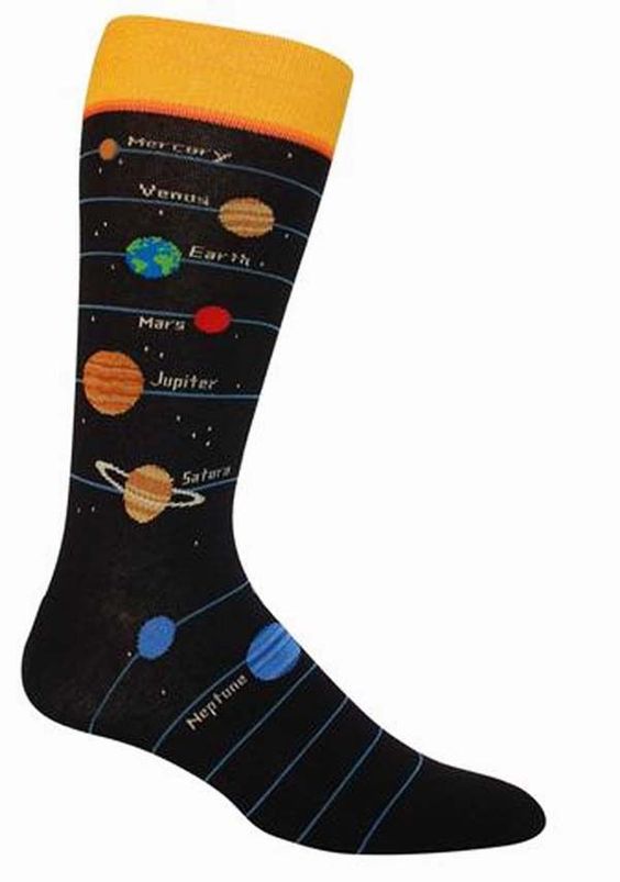 Men’s-Planets Socks - Jilly's Socks 'n Such