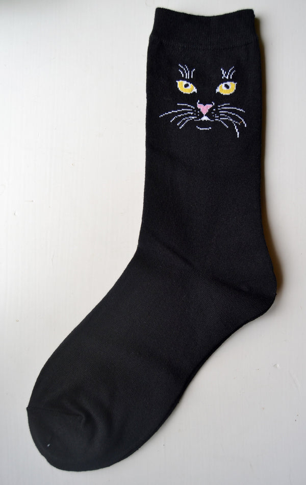 Women’s Black Cat Socks - Jilly's Socks 'n Such