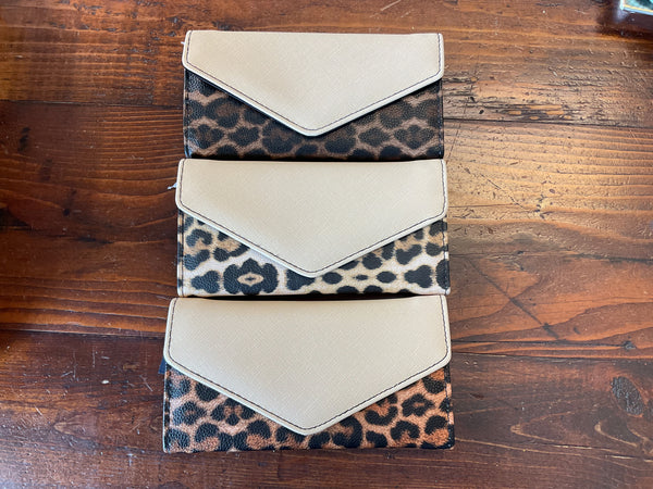 Leopard Envelope Wallet - Jilly's Socks 'n Such