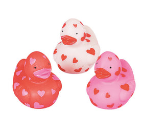 Mini Valentine Rubber Duckies small