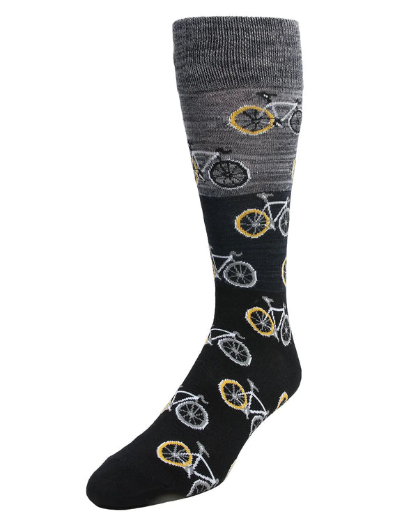 Men’s Bicycles Bamboo Socks - Jilly's Socks 'n Such