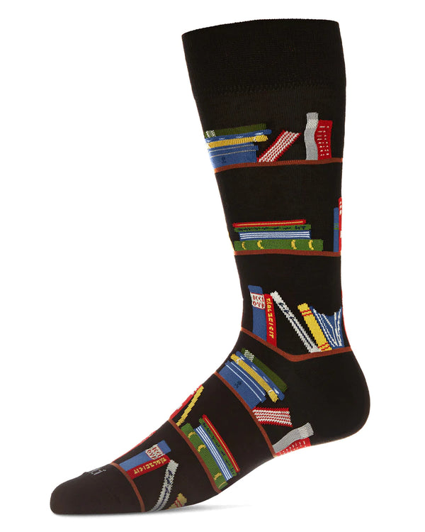 Men’s Bookshelf Bamboo Socks - Jilly's Socks 'n Such