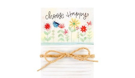 “Choose Happy” Magnetic List Notepad - Jilly's Socks 'n Such