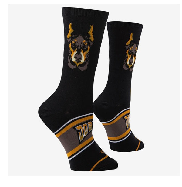 Women’s Doberman Socks - Black - Jilly's Socks 'n Such