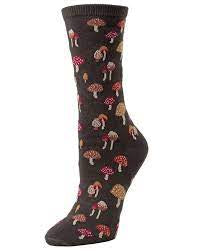 Women’s Mushrooms Fields Bamboo Socks