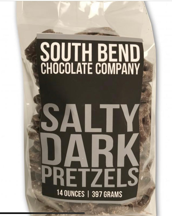 (Sweet &) Salty Dark Chocolate Pretzels 14 oz - Jilly's Socks 'n Such
