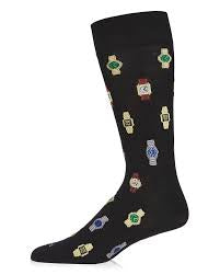 Men’s Timepieces Bamboo Socks - Jilly's Socks 'n Such