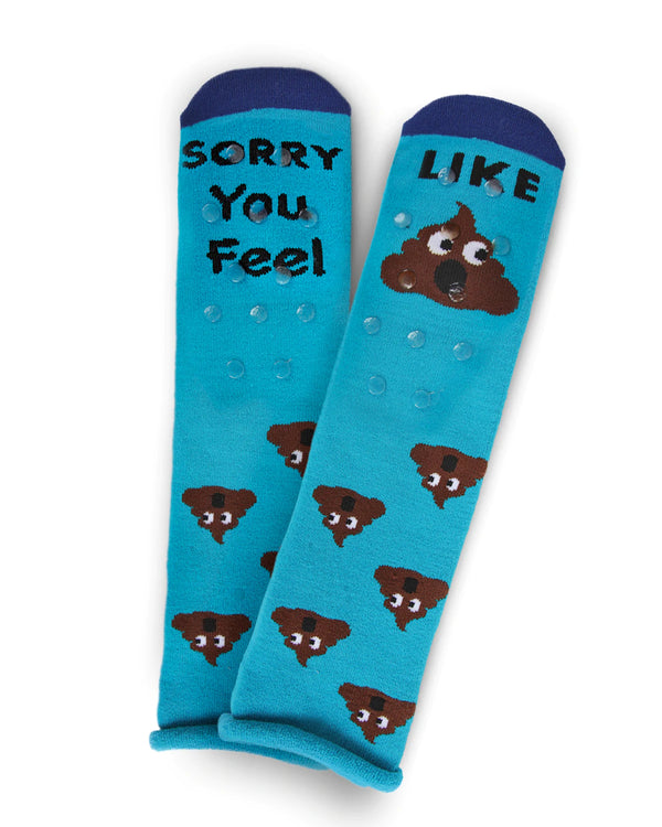 “Sorry You Feel Like Shit” Greeting Card Socks - Jilly's Socks 'n Such