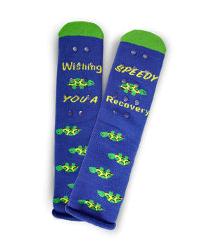“Wishing you a speedy recovery” Greeting Card Socks