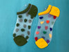 “Heartbreaker” Sheer Ankle & No Show socks with hearts by Henry Rue - Jilly's Socks 'n Such