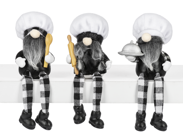 Gnome chefs shelf sitters - Jilly's Socks 'n Such