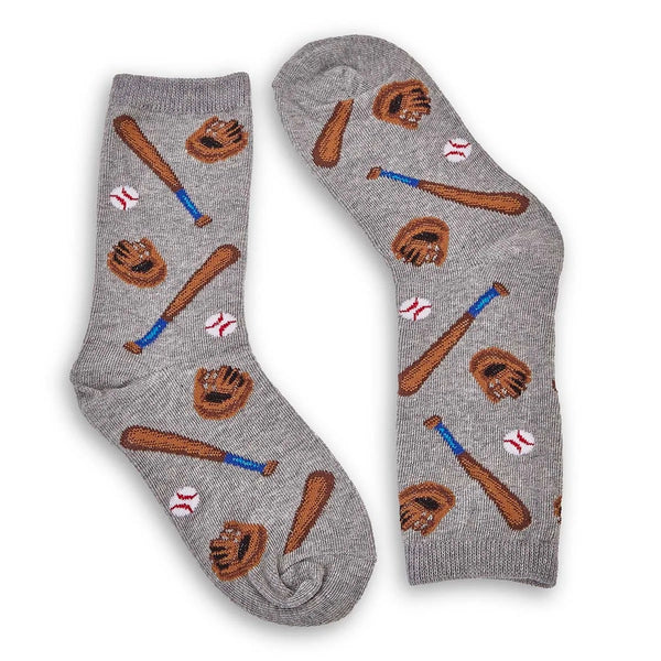 Hot Sox Kids “Baseball” - Jilly's Socks 'n Such