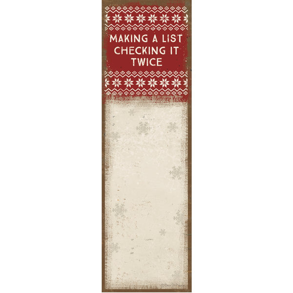 “Making A List” Christmas List Notepad - Jilly's Socks 'n Such