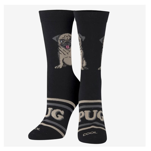 Women’s Pug Socks - Black - Jilly's Socks 'n Such