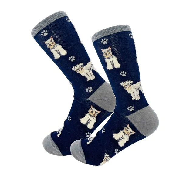 Happy Tails Cropped Schnauzer Socks - Jilly's Socks 'n Such