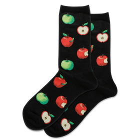 Women’s Apple Socks - Black