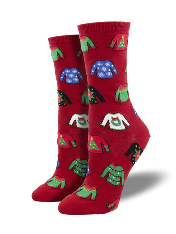 Women’s Ugly Christmas Sweater Socks - Jilly's Socks 'n Such