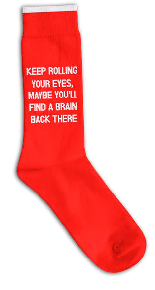 “Keep Rolling Your Eyes” Socks - One Size - Jilly's Socks 'n Such