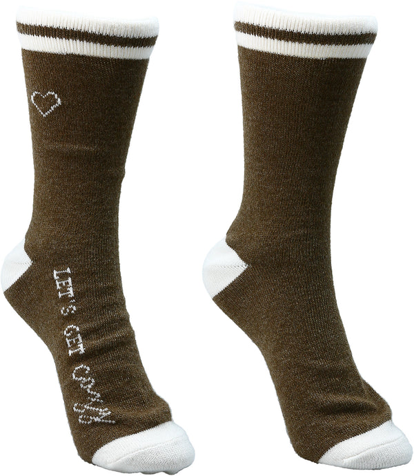 Women’s “Let’s Get Cozy” Socks - The Cozy Collection - Jilly's Socks 'n Such