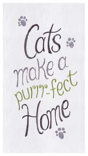 “Cats Make A Purrrfect Home” Kitchen Towel