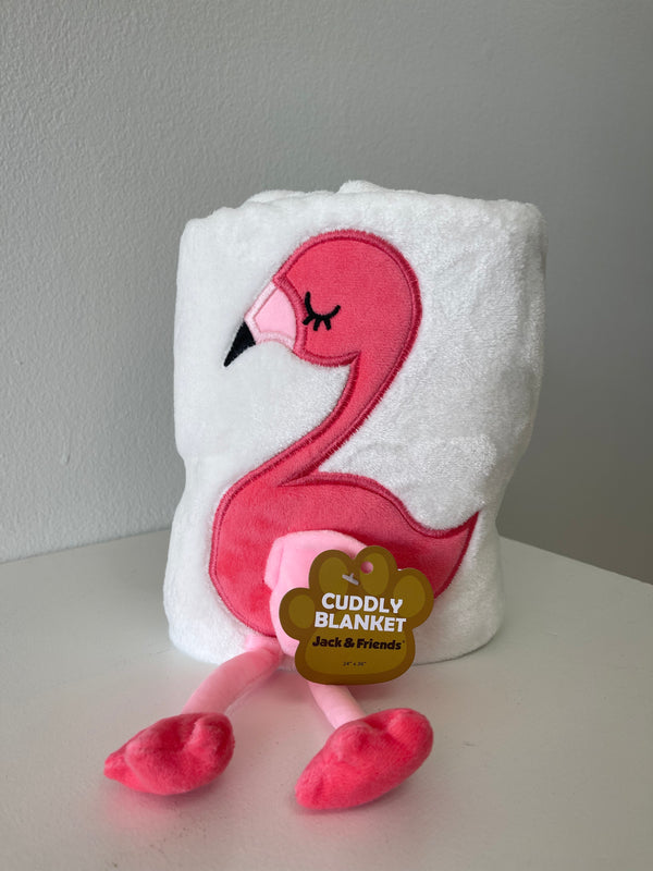 Flamingo Cuddly Blanket - Jilly's Socks 'n Such