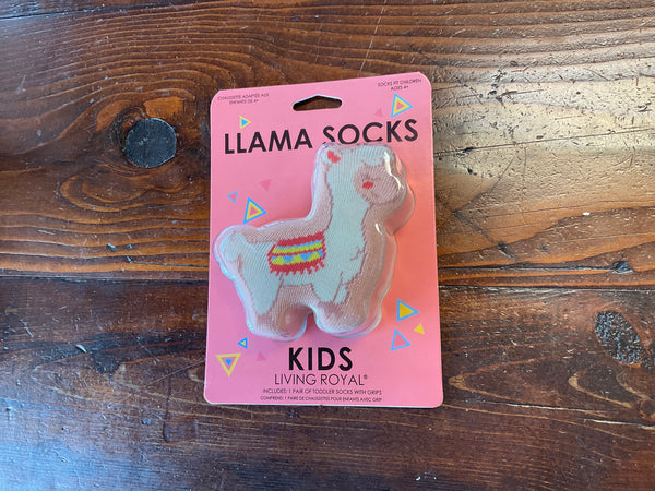 3D Llama Socks w/ Grippers - Jilly's Socks 'n Such