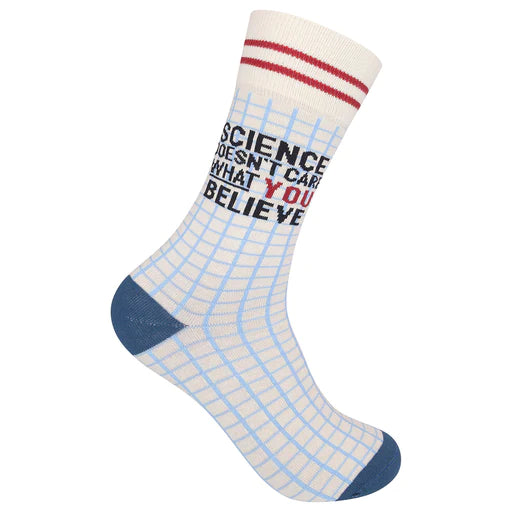 “Science doesn’t care what you believe in” Socks - One Size - Jilly's Socks 'n Such
