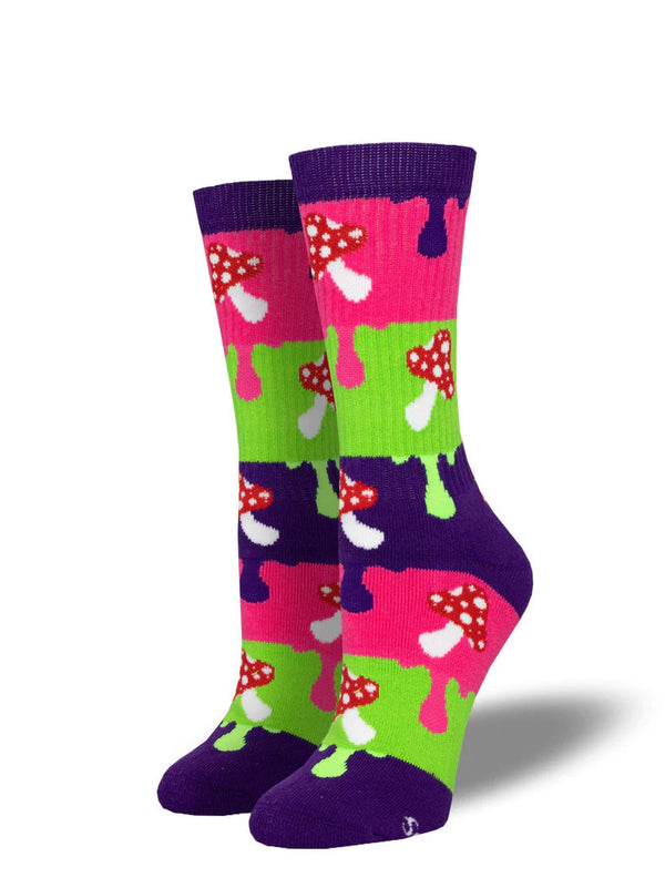 Women’s Trippy Mushroom Sock - Jilly's Socks 'n Such