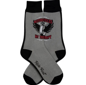 Men’s “Motorcycles are My Therapy” Socks