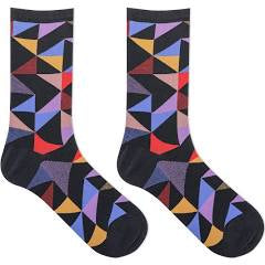 Women’s Quilt Print Socks - Jilly's Socks 'n Such