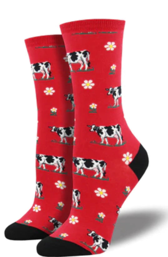 Women's “Legendary” Cow Socks - Jilly's Socks 'n Such